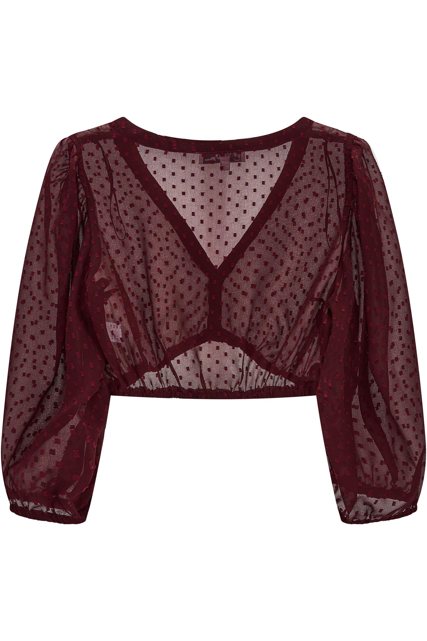 Dirndlbluse Ahorntal von MarJo in Rot